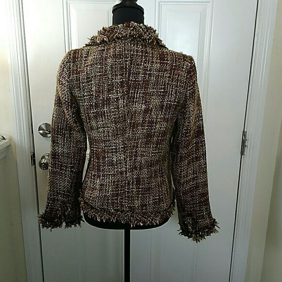 Connection 18 acrylic jacket with brown tones - Picture 6 of 8